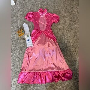 Adult Small Princess Peach Mario Costume with Accessories Nintendo Super Mario
